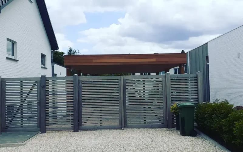 Iroko carport — beeld 2