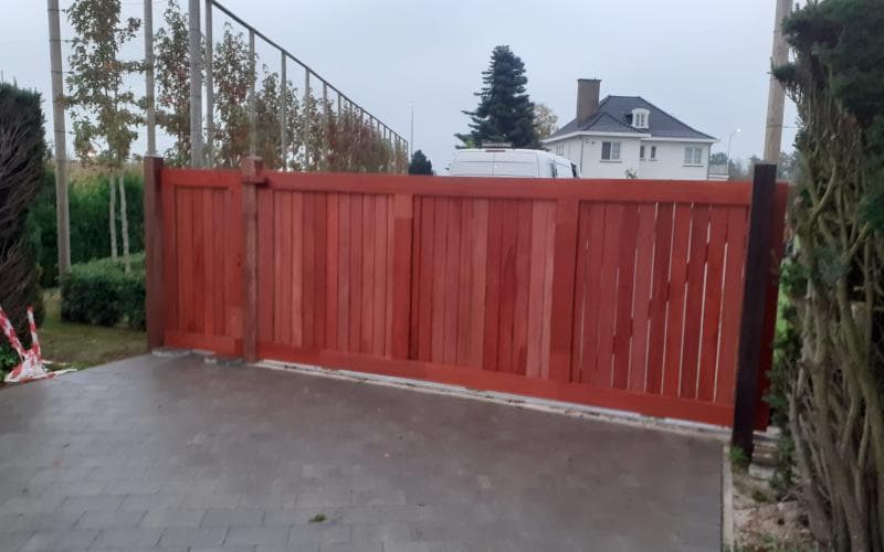 Padoek schuifpoort — beeld 1